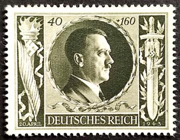 Dt.Reich: Verjaardagszegel A.Hitler1943 POSTFRIS