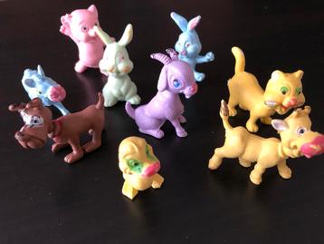 Kleine plastieken mini figuurtjes/dieren