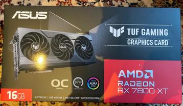 Asus TUF Gaming RX 7800 XT, AMD, PCI-Express 4, Comme neuf, Enlèvement
