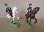 Ridder te paard + 2 soldaten te paard ( 1960 ), Ophalen of Verzenden, Gebruikt