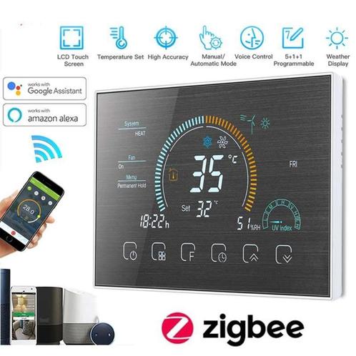 ZigBee-thermostaat voor elektrische verwarmingsregeling, Doe-het-zelf en Bouw, Thermostaten, Nieuw, Ophalen