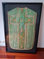 Chasuble verte encadrée à motifs dorés, Maison & Meubles, Accessoires pour la Maison | Paravents d'intérieur, Comme neuf, Enlèvement