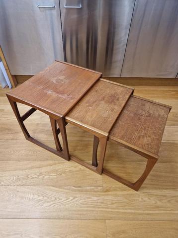 Tables d'appoint imbriquées G-Plan (lot de 3), Enlèvement, Utilisé, Teck