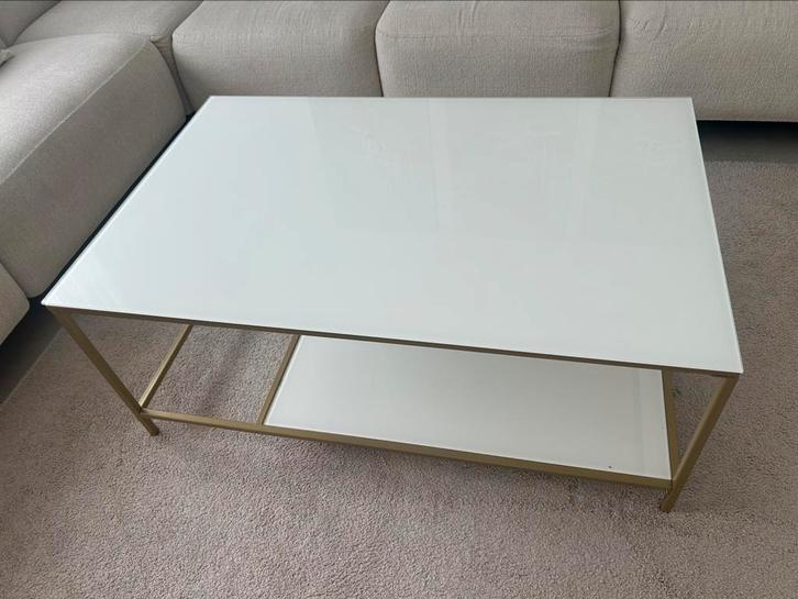 Pandrup Jysk salontafel, Huis en Inrichting, Tafels | Salontafels, Gebruikt, Glas, Ophalen