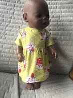 252. Babyborn: Nieuw groen jurkje met uiltjes, Kinderen en Baby's, Speelgoed | Poppen, Ophalen of Verzenden, Nieuw, Babypop
