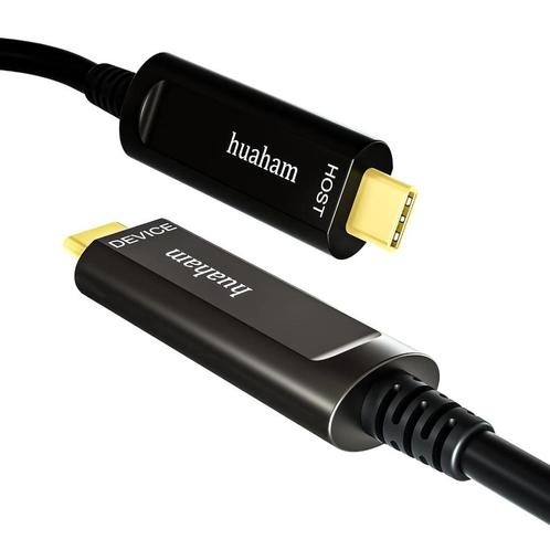 Câble USB C vers USB C à fibre optique 15m, TV, Hi-fi & Vidéo, Câbles audio & Câbles de télévision, Neuf, Câble optique, 10 mètres ou plus