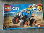 Lego city monstertruck 60180, Ophalen of Verzenden, Zo goed als nieuw, Complete set, Lego