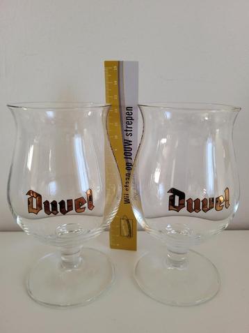 2 kleine glaasjes duvel bierglas 13 cm Duvel gouden letters beschikbaar voor biedingen