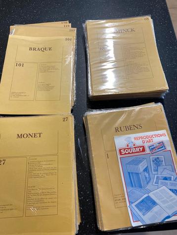 Collection complète 120 fiches sur l’art soubry beschikbaar voor biedingen
