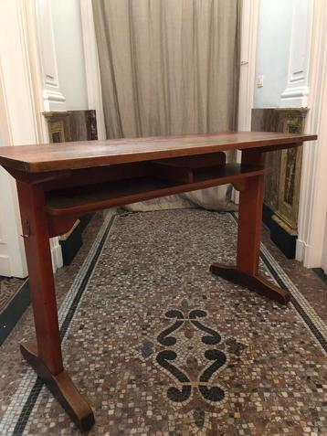 VINTAGE DESK TAFEL SIDETABLE HOUT ZEER MOOI PATINA beschikbaar voor biedingen