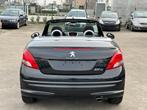 Peugeot 207 cc cabriolet 1.6 benzine 2015, Auto's, Euro 5, Zwart, Cabriolet, Zwart