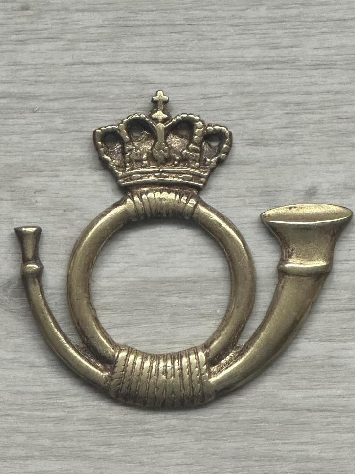 Superbe Cor logo de la poste Belge en cuivre 12cm -1960-40€, Antiquités & Art, Curiosités & Brocante, Enlèvement ou Envoi