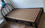 Rotan/bamboe eenpersoonsbed, Huis en Inrichting, Ophalen, Overige materialen, Gebruikt, 90 cm