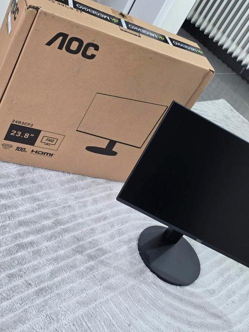 AOC 24B3CF2 Monitor — Nieuwprijs €120 online! 100 HZ, Computers en Software, Monitoren, Zo goed als nieuw, IPS, HD, Ophalen
