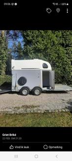2 paards menpaardentrailer, Dieren en Toebehoren, Paarden en Pony's | Trailers en Aanhangwagens, Ophalen, Gebruikt, Aluminium