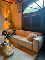 Designzetel in zachte bouclé-/veloursachtige stof in ecru, Huis en Inrichting, Ophalen, Zo goed als nieuw, Stof, Modern organisch / cosy modern