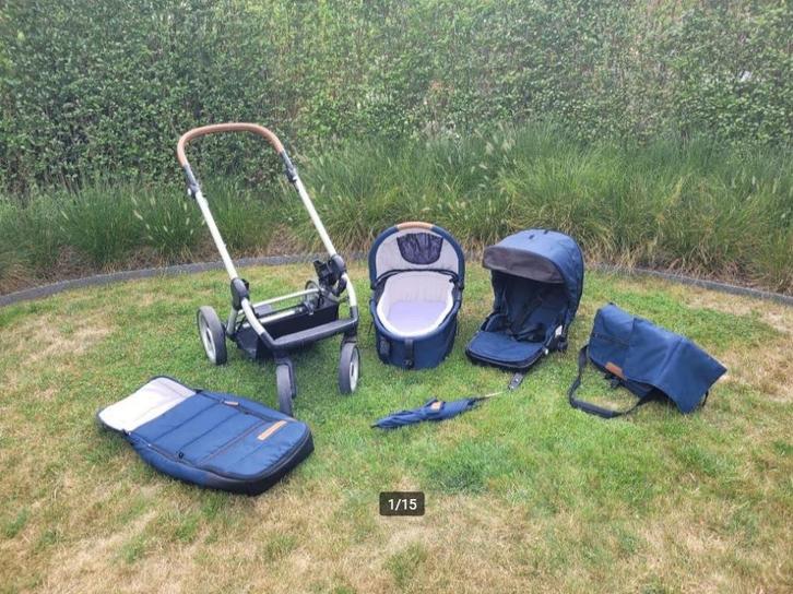 Kinderwagen set Mutsy Evo, Kinderen en Baby's, Kinderwagens en Combinaties, Gebruikt, Kinderwagen, Mutsy, Met reiswieg, Verstelbare duwstang