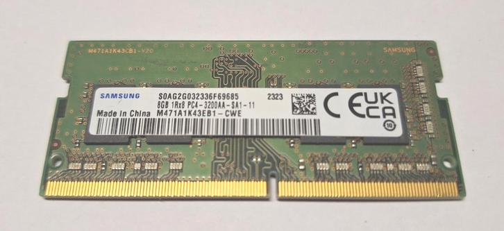 8GB DDR4 3200Mhz SO-DIMM Samsung RAM, Computers en Software, RAM geheugen, Zo goed als nieuw, Laptop, 8 GB, DDR4, Ophalen of Verzenden