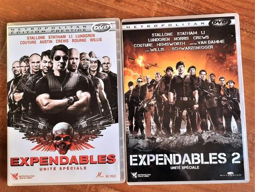 Expendables - Unité spéciale - 1 et 2 - Sylvester Stallone, CD & DVD, DVD | Action, Utilisé, Action, À partir de 12 ans, Enlèvement ou Envoi