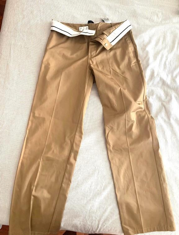 H&M pantalon costume beige foncé t.36 neuf avec étiquette, Kleding | Dames, Broeken en Pantalons, Nieuw, Maat 36 (S), Beige, Lang