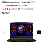 Msi laptop gaming (faktur), Ophalen, Zo goed als nieuw, Msi