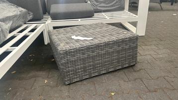 Wicker hocker 70x70cm donkergrijs beschikbaar voor biedingen