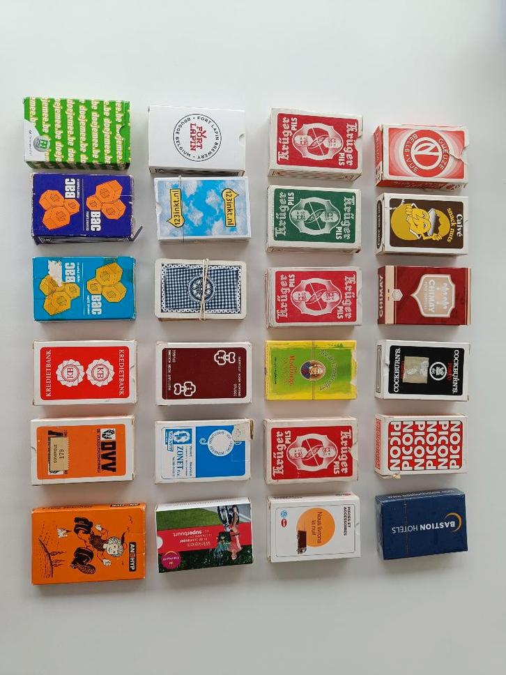LOT Collectie/verzameling kaartspelen – 24 stuks, Verzamelen, Speelkaarten, Jokers en Kwartetten, Gebruikt, Speelkaart(en), Ophalen of Verzenden