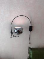 Prachtige Vintage Gepo Wandlamp Space Age  Chroom Jaren 70, Ophalen