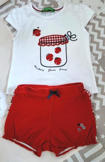 Set T-shirts en shorts,  maat 86, Chiclid  beschikbaar voor biedingen