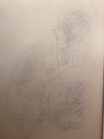 Vintage kunst tekening 1970’s, Antiek en Kunst, Kunst | Litho's en Zeefdrukken, Ophalen