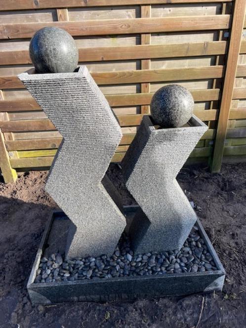 Fontein Graniet, Tuin en Terras, Waterpartijen en Fonteinen, Gebruikt, Fontein, Graniet, Ophalen