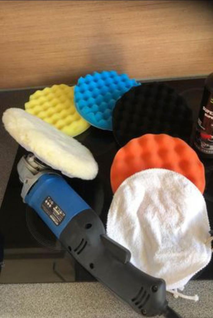 Poliermachine set Hyundai inclusief pads en vacht, Kinderen en Baby's, Speelgoed | Speelkeukens, Nieuw, Hout, Ophalen of Verzenden