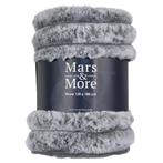 Nieuwe Plaid deken konijn grijs brede rib 180x130 flamant, Huis en Inrichting, Woonaccessoires | Plaids en Woondekens, Ophalen of Verzenden