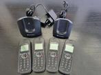 Set van 4 Motorola DECT telefoons, Telecommunicatie, Vaste telefoons | Handsets en Draadloos, Ophalen, Gebruikt, 4 handsets of meer