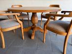 Eetkamer massief licht eiken, Ophalen, Gebruikt, 4 tot 6 stoelen