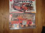 Lot de 2 kits AMT camions de pompier, Hobby en Vrije tijd, Modelbouw | Auto's en Voertuigen, Verzenden, Gebruikt, Groter dan 1:32