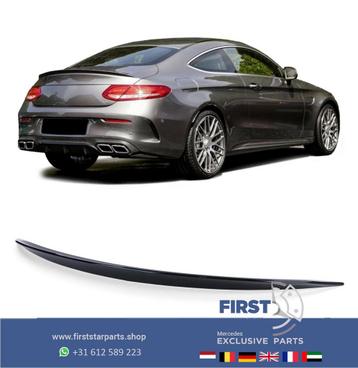 W205 C205 Mercedes C KLASSE C43 C63 AMG Coupé SPOILER ZWART  beschikbaar voor biedingen