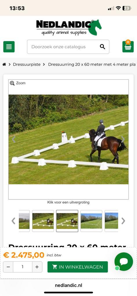 Dressuur ring met letters (compleet set), Dieren en Toebehoren, Paarden en Pony's | Verzorgingsproducten, Gebruikt, Ophalen