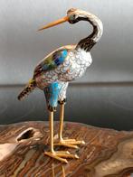 Grote Chinese geëmailleerde gepartitioneerde vogel. Wijnoogs, Antiek en Kunst, Antiek | Brons en Koper, Ophalen of Verzenden