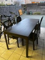 Tafel met 4 stoelen, Huis en Inrichting, Ophalen, Gebruikt