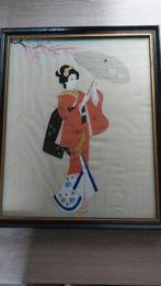 Hedendaagse aquarellen  afmeting H44cm B 36cm, Antiek en Kunst, Kunst | Schilderijen | Modern, Ophalen