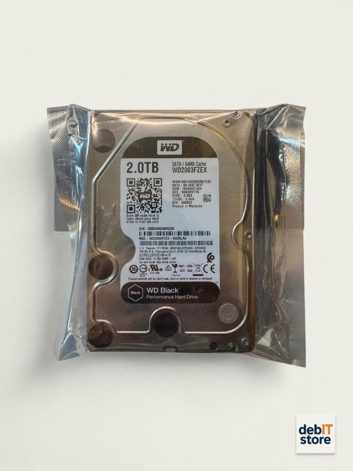 WD Black 2tb NAS - Server HDD - WD2003FZEX, Computers en Software, Harde schijven, Zo goed als nieuw, Server, HDD, SATA, Ophalen of Verzenden