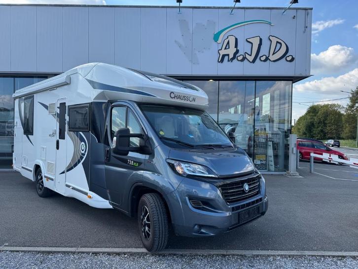 Chausson 738 XLB, Caravans en Kamperen, Mobilhomes, Bedrijf, tot en met 3, Half-integraal, Chausson, Fiat, Diesel, Handgeschakeld