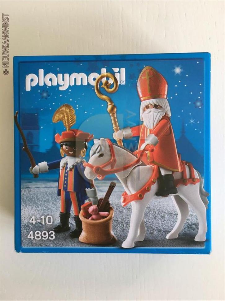 Playmobil 4893 - Sinterklaas, zwarte Piet en Amerigo, Diversen, Sinterklaas, Verzenden