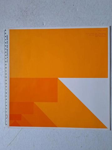 Prent met geometrische compositie uit 1972 beschikbaar voor biedingen