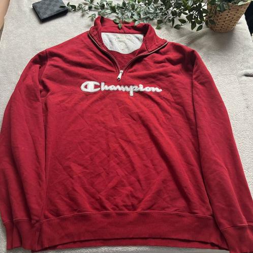 Champion rood Quarter Zip Size: XL, Kleding | Heren, Truien en Vesten, Gedragen, Maat 56/58 (XL), Rood, Ophalen of Verzenden