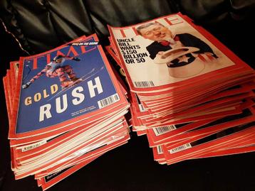 Time International Magazine. Meer dan 100. 1993-1999 beschikbaar voor biedingen