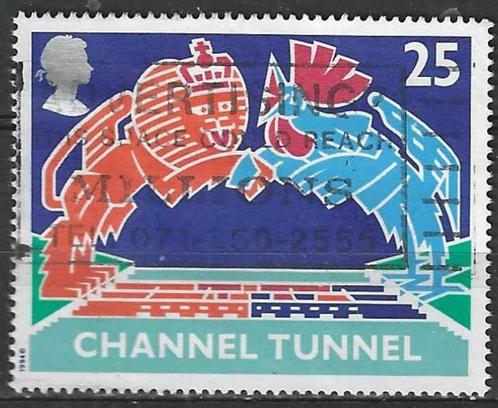 Groot-Brittannie 1994 - Yvert 1758 - De Kanaal Tunnel  (ST), Postzegels en Munten, Postzegels | Europa | UK, Gestempeld, Verzenden