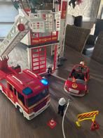 Caserne de pompiers Playmobil avec camion-échelle, Enlèvement ou Envoi, Utilisé