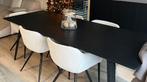 Eettafel, Maison & Meubles, Tables | Tables à manger, Strak, Comme neuf, 100 à 150 cm, Enlèvement